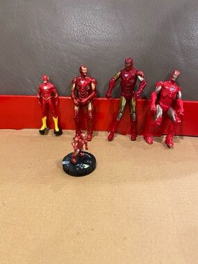Iron Man Action Figure Lot Marvel Avengers Flash Figure Toy Bundle Superhero